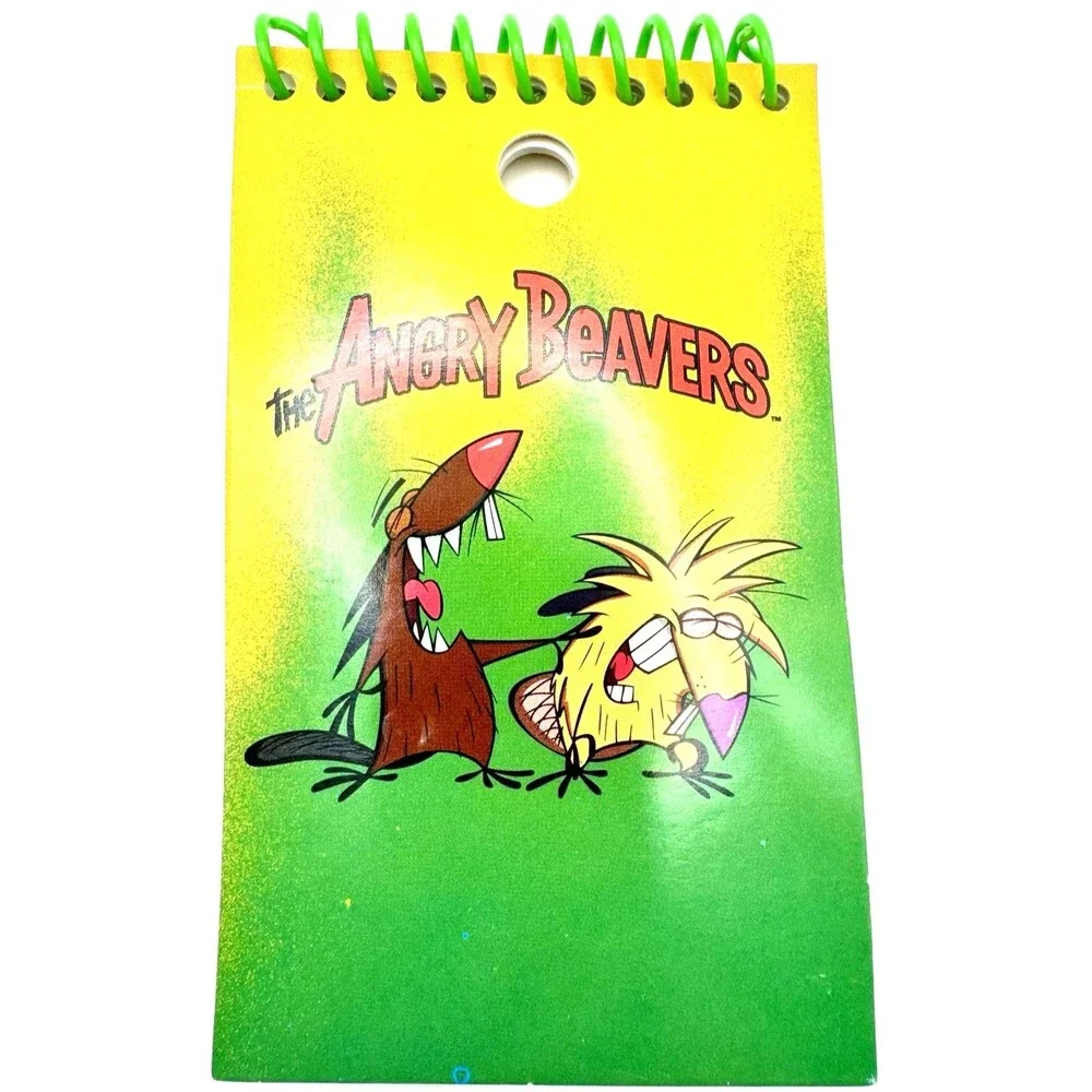 The Angry Beavers Note Book Memo Pad Notebook Notepad Nickelodeon Cartoon Art